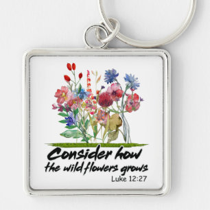 Inspirational Christian Bible Verse Key Ring