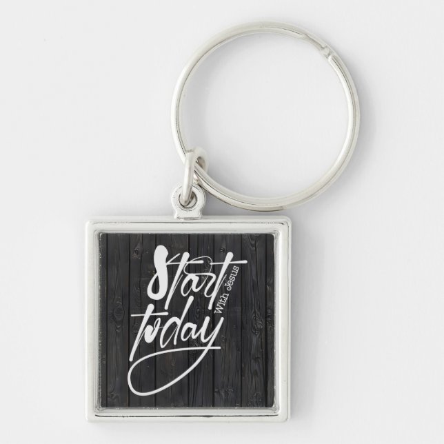 Inspirational Christian Bible Verse Key Ring (Front)
