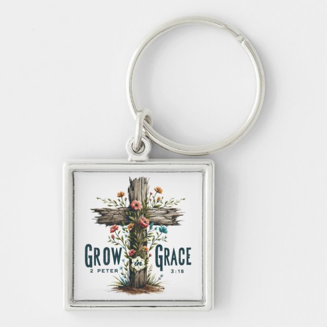 Inspirational Christian Bible Verse  Key Ring (Front)