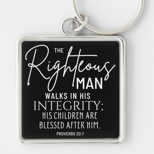 Inspirational Christian Bible Verse Key Ring (Front)