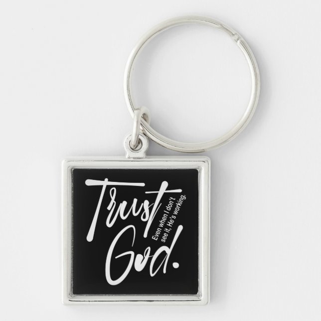 Inspirational Christian Bible Verse Key Ring (Front)