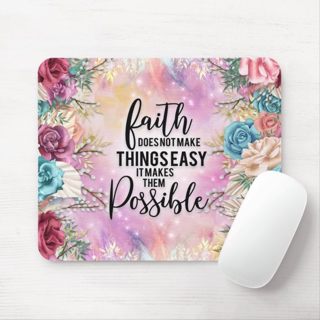 inspirational Christian Bible Verse Mouse Pad (With Mouse)