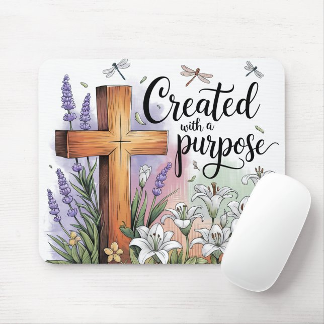 inspirational Christian Bible Verse Mouse Pad (With Mouse)