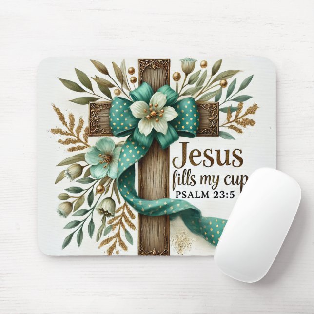 inspirational Christian Bible Verse Mouse Pad (With Mouse)