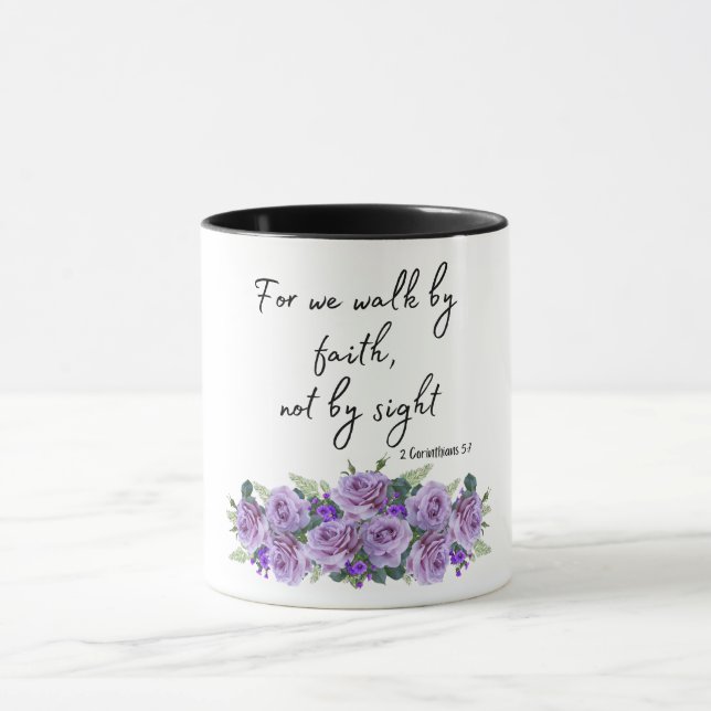 Inspirational Christian Bible Verse Mug (Center)