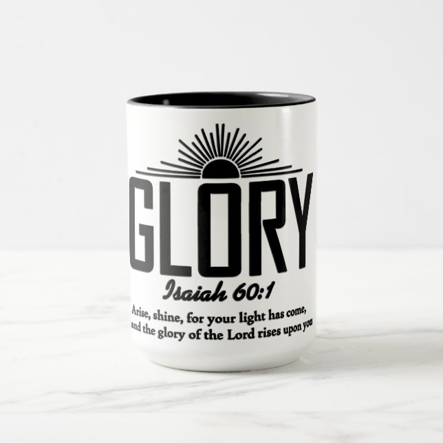 Inspirational Christian Bible Verse Mug (Center)
