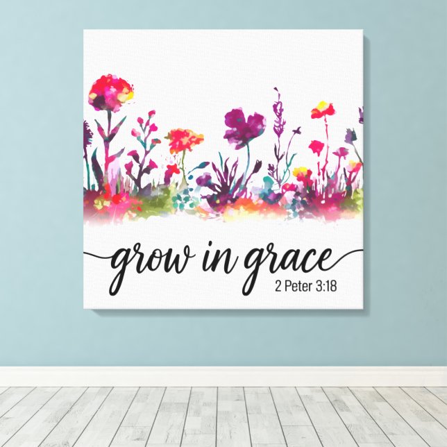  Inspirational Christian Bible Verse /Scripture Canvas Print (Insitu(Wood Floor))