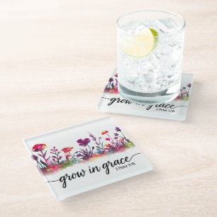  Inspirational Christian Bible Verse /Scripture Glass Coaster