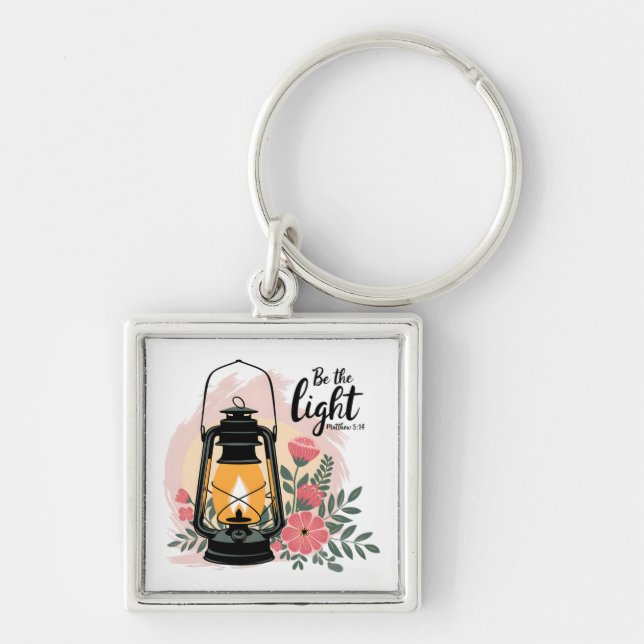 Inspirational Christian Bible Verse /Scripture Key Ring (Front)