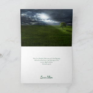 Inspirational Christian blessing Card