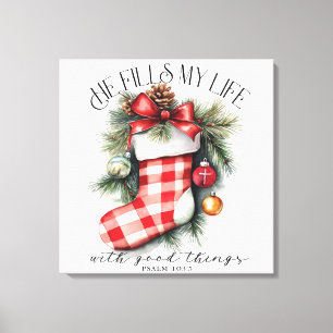 Inspirational Christian Christmas Canvas Print