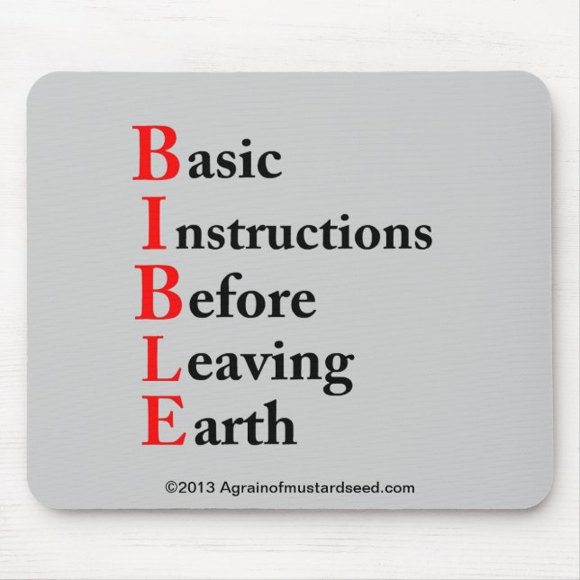 Inspirational Christian Mouse Pad (Front)