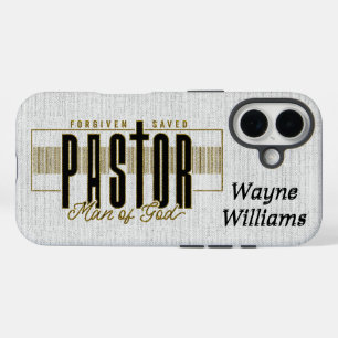 Inspirational Christian Pastor/Personalised iPhone 16 Case