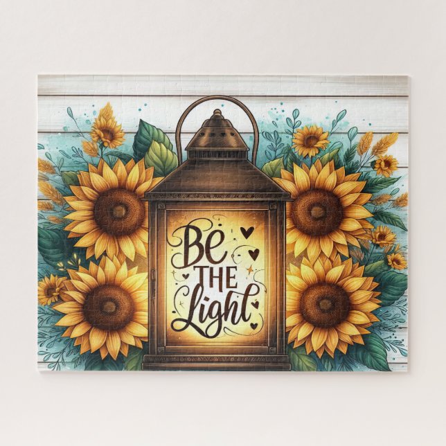 Inspirational Christian Sunflower Jigsaw Puzzle (Horizontal)