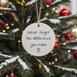 Inspirational Christmas Ornament for Coworkers