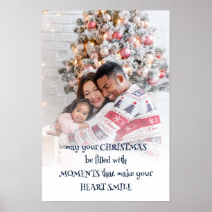 Inspirational Christmas Quote Photo Overlay  Poster