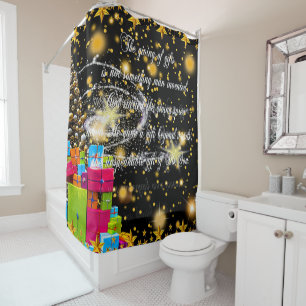 Inspirational Christmas Shower Curtain