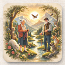 Inspirational Coaster  “Growing Old Is a Privilege