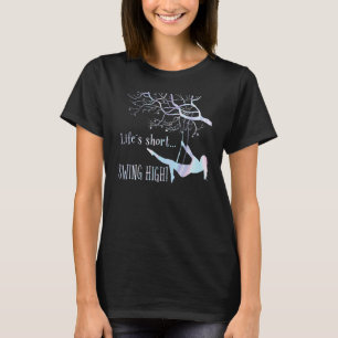 Inspirational Colorful Life´s Short Swing High Mot T-Shirt