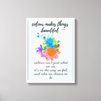 Inspirational colourful decor print