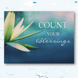 Inspirational Count Your Blessings Wall poster