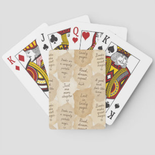 Inspirational Cream Books Magic Playing Cards