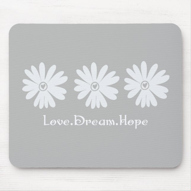 Inspirational Daisies Mouse Pad (Front)