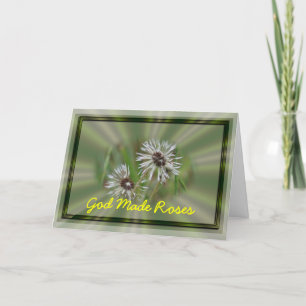 Inspirational Dandelion Card- customise Card