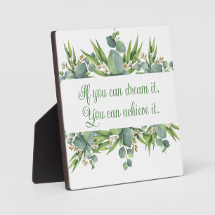Inspirational decorative art Plaque