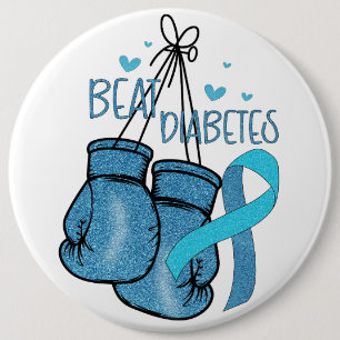 Inspirational Diabetes Awareness/Support 6 Cm Round Badge