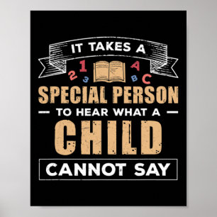 Inspirational Diagnostician Helping Disabilities O Poster