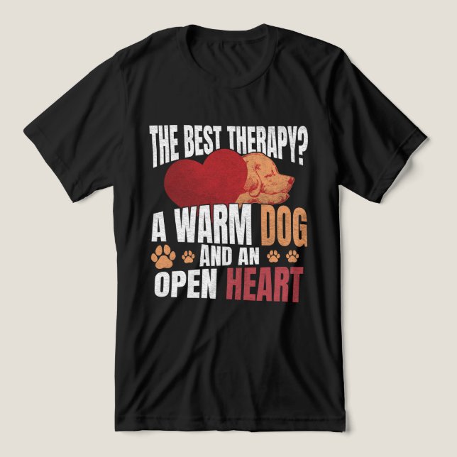 Inspirational Dog Quote for Animal Lovers - Pets Tri-Blend Shirt (Design Front)
