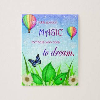 Inspirational Dream Quote Puzzle with Gift Box