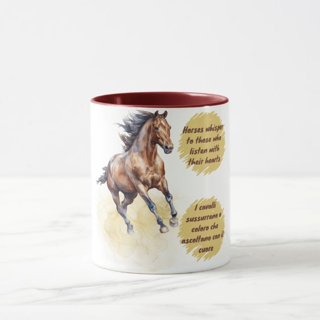 Inspirational Elegant Horse  Mug (Center)