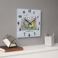 Inspirational Encouragement/Quotes Wall Clock
