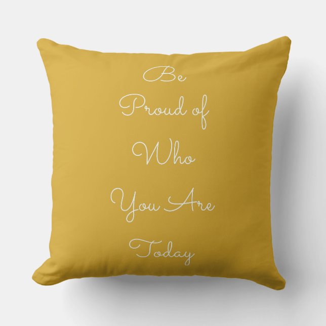 Inspirational Encouraging Positive Message Quote Cushion (Front)