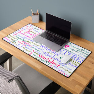 Inspirational Encouraging Words Desk Mat
