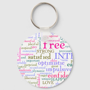 Inspirational Encouraging Words Key Ring