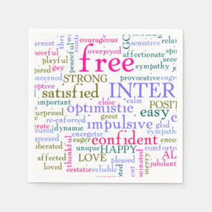 Inspirational Encouraging Words Napkin