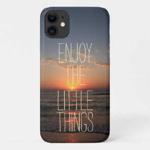 Inspirational Enjoy the Little Things Quote Case-Mate iPhone Case