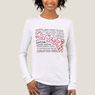 Inspirational Faith Words Tri-Blend Shirt