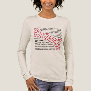 Inspirational Faith Words Tri-Blend Shirt