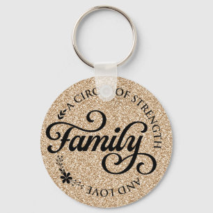 Inspirational Family Quote Key Ring