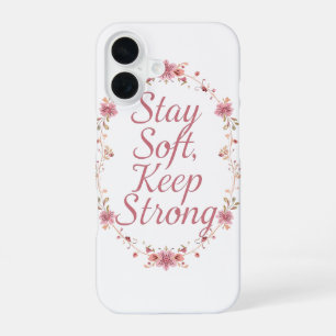 Inspirational Feminine Strength Quote iPhone 16 Case