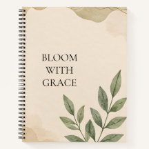 Inspirational Floral Journal for Growth 