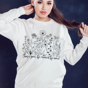 Inspirational Floral Minimalist Women’s  Sweatshirt