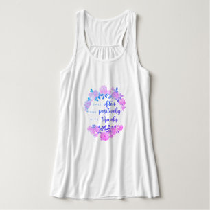 Inspirational Floral Rose Bouquet Singlet