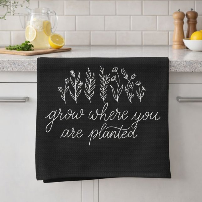 Inspirational Floral Tea Towel (Creator Uploaded)