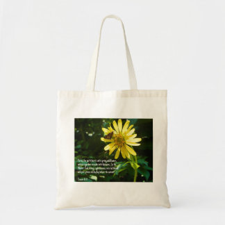 Inspirational Floral Tote Bag