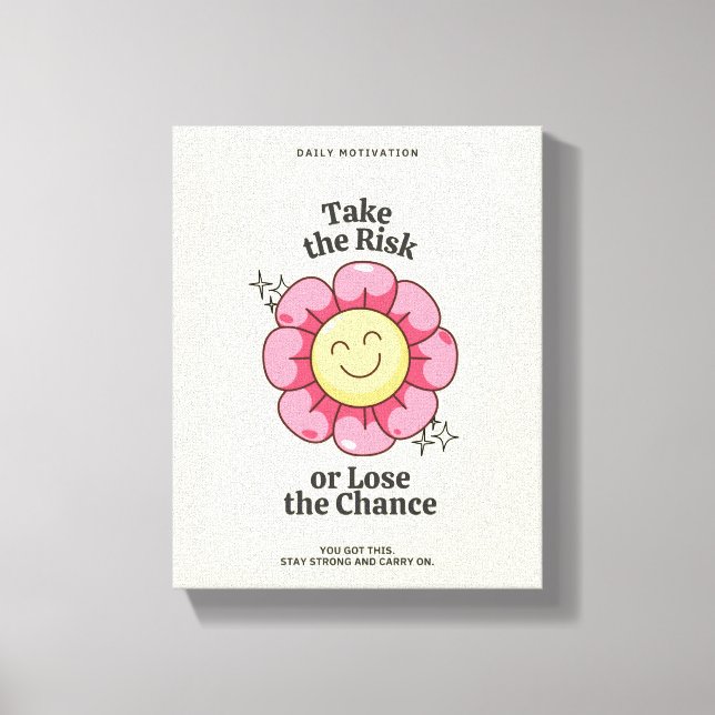 Inspirational Flower Wall Art Print (Front)